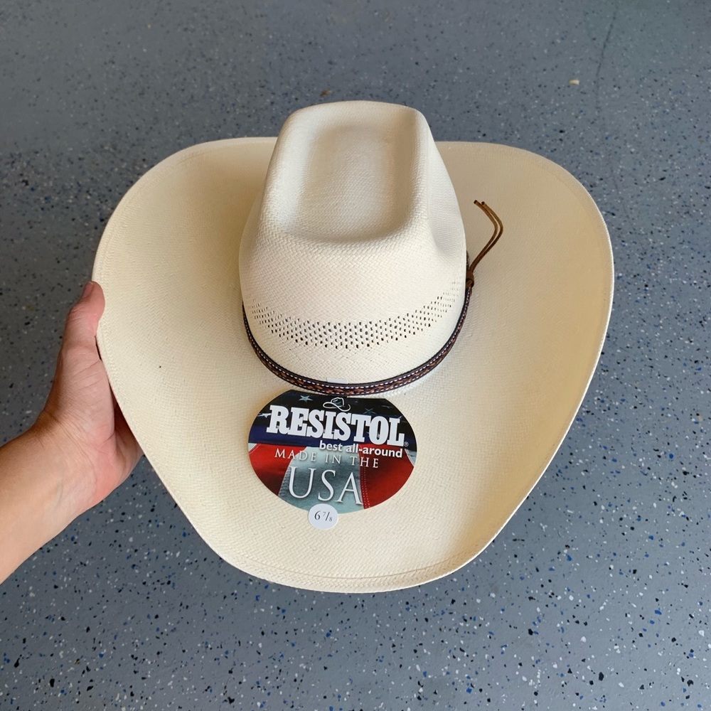 Resistol- Smokin Gun 10X genuine Shantung panama straw hat